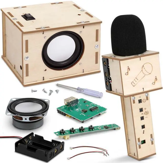 Main image of Stem Projects Karaoke Machine Toys for Boys Age 8-12 12-14 Science Kit Building Own Bluetooth Speaker & Microphone DIY Electronics Kit for Kids Kid 9-12 Boy Toys Birthday Gift 8 9 10 11 13 Teen Girl