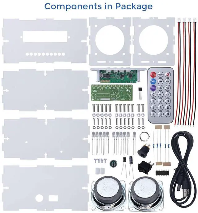 Alt view image 2 of 5 - DIY Bluetooth Speaker Kit with LED Lights, STEM Electronic Project