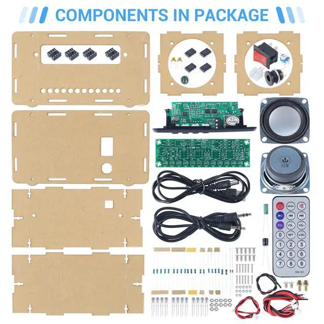 Alt view image 2 of 4 - DIY Bluetooth Speaker Kit with FM Radio for School STEM Project