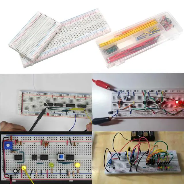 Alt view image 5 of 7 - 2300PCS XXXXL Complete Set DIY Electronics Component Assortment Box Kit,ICPCB,Breadboard,Jumper,Magnifying Glass,Resistors,LED,Triode,Potentiometer,Speakers