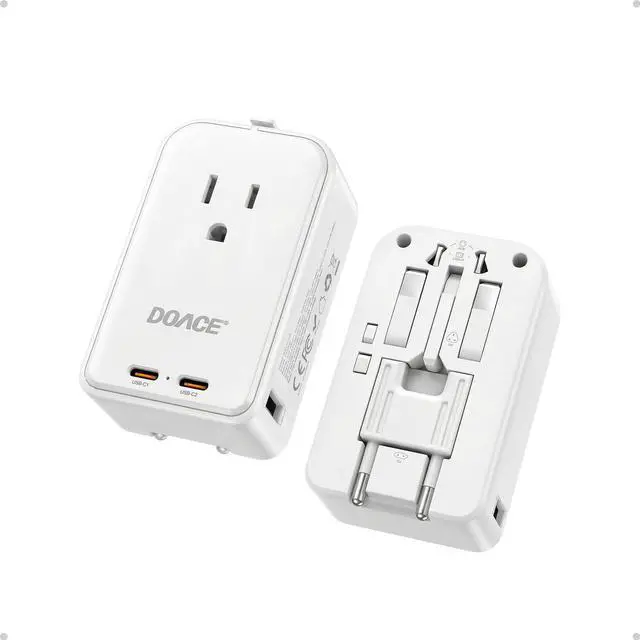 Main image of Pico 45W Universal Travel Adapter with 1 AC, 2 USB C & 2 USB A Ports