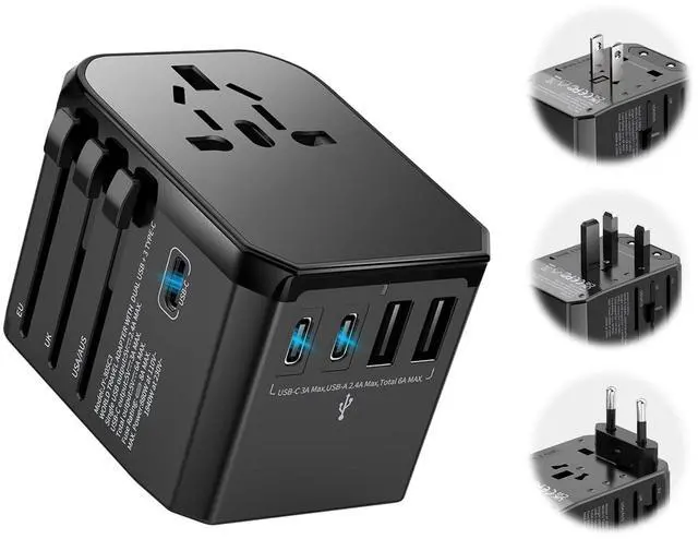 Main image of Universal Travel Adapter International Plug Adapter for Worldwide Travel