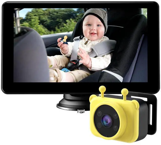 Main image of 7-Inch HD 1080P Baby Car Camera, 3X Zoom, 940nm Night Vision, Touchscreen, Recording & Picture, Supports TF Card (64G), Easy Install, for Kids/Pets, Rear-Facing Monitoring