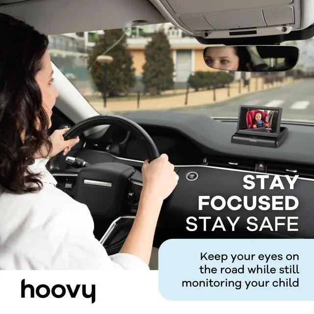 Alt view image 2 of 7 - Baby Car Camera Monitor, HD Real-Time Video, Rear-Facing Safety View, Easy Install