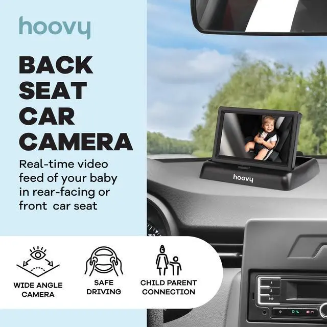 Alt view image 6 of 7 - Baby Car Camera Monitor, HD Real-Time Video, Rear-Facing Safety View, Easy Install