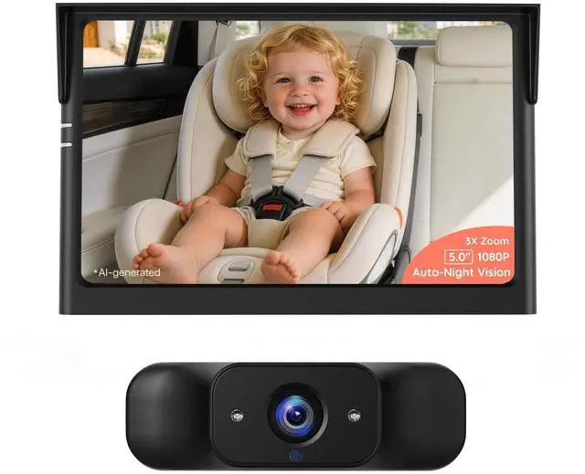 Main image of BM1 Baby Car Camera, 5" 1080P Baby Car Monitor