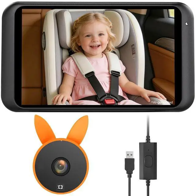 Main image of Baby Car Camera Backseat Monitor USB Power