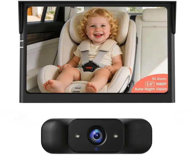 Main image of BM1 Baby Car Camera, 5" 1080P Baby Car Monitor