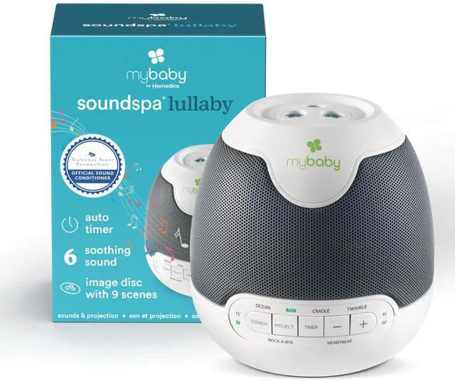 Main image of MyBaby Lullaby Sound Machine & Projector Baby Sleep Machine