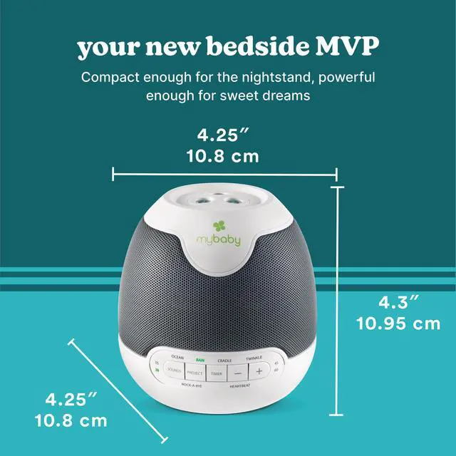 Alt view image 2 of 7 - MyBaby Lullaby Sound Machine & Projector Baby Sleep Machine