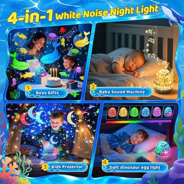Alt view image 7 of 7 - Sensory Toys for Kids with Autism 31 Colors Night Light Projector