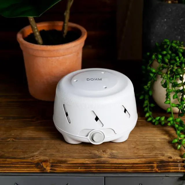 Alt view image 7 of 7 - Dohm Uno White Noise Sound Machine, Real Fan Inside for Non-Looping White Noise, Sleep Aid, Office Privacy & Meditation for Adults & Baby, Registry Gift (White)