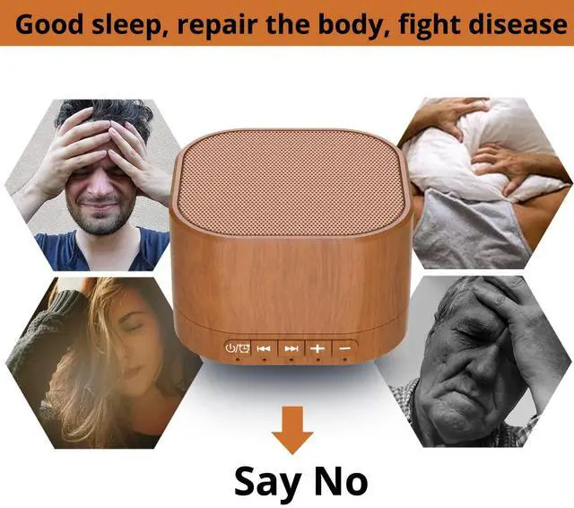 Alt view image 4 of 7 - White Noise Machine plug-in Sound Machine with 20 Non Looping Natural Soothing Sounds and Memory Function Sleep Timer Sleep Machine with Sleep Therapy for Baby Kids Adults-New Wood Grain Added in 2025