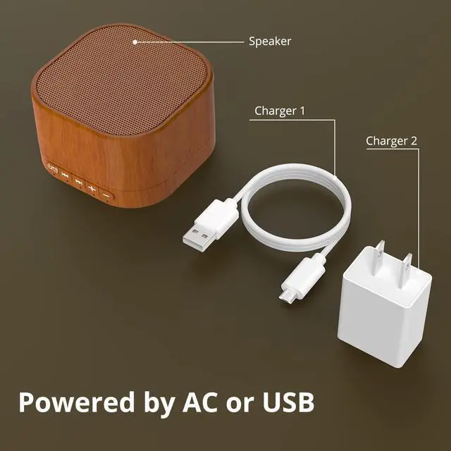 Alt view image 5 of 7 - White Noise Machine plug-in Sound Machine with 20 Non Looping Natural Soothing Sounds and Memory Function Sleep Timer Sleep Machine with Sleep Therapy for Baby Kids Adults-New Wood Grain Added in 2025