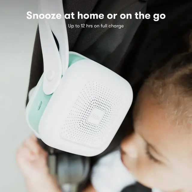 Alt view image 7 of 7 - Baby 2-in-1 Portable Sound Machine for Baby + Nightlight | White Noise Sound Machine for Baby with 5 Soothing Sounds & 3 Nightlight Modes | Travel Sound Machine Attaches to Strollers, Car Seats