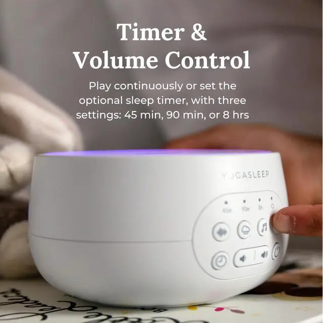 Alt view image 4 of 6 - Dreamcenter Multi Sound White Noise Machine with Night Light, Sleep Timer, 26 Soothing Sounds for Travel, Noise Canceling for Office Privacy, Sleep Aid for Adults & Baby, Registry Gift
