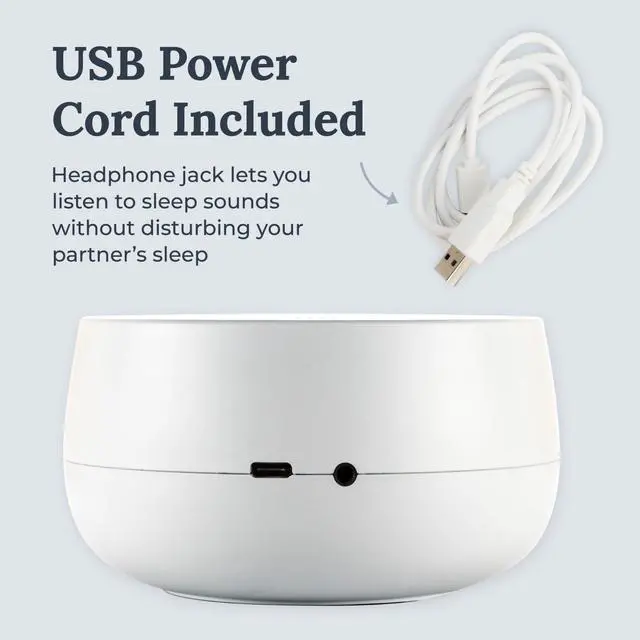 Alt view image 5 of 6 - Dreamcenter Multi Sound White Noise Machine with Night Light, Sleep Timer, 26 Soothing Sounds for Travel, Noise Canceling for Office Privacy, Sleep Aid for Adults & Baby, Registry Gift