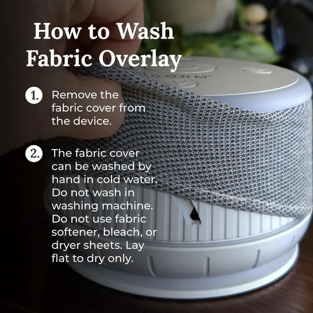 Alt view image 7 of 7 - Dohm Nova White Noise Sound Machine, Better Sleep for Babies & Adults. Includes Night Light, 10 Fan Speeds & Calming Pink Noise for Louder Noise Masking. Noise Canceling for Office Privacy.