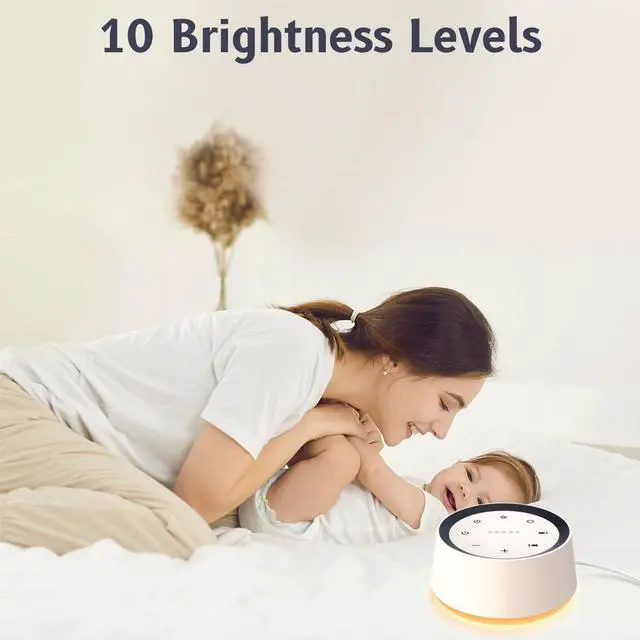 Alt view image 4 of 7 - Sound Machine with 30 Soothing Sounds 12 Colors Night Light White Noise Machine for Adults Baby Kids Sleep Machines Memory Function 36 Volume Levels 5 Timers for Home Office Travel