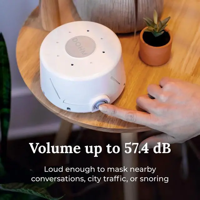 Alt view image 3 of 7 - Dohm Classic (White) The Original White Noise Sound Machine, Soothing Natural Sounds from a Real Fan, Sleep Therapy for Adults & Baby, Noise Cancelling for Office Privacy & Meditation