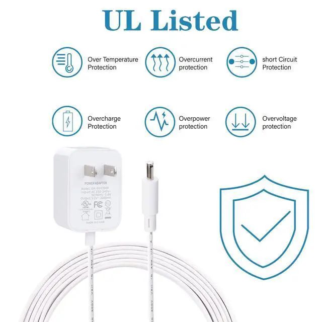 Alt view image 6 of 7 - 5V Power Cord for Hatch Rest, Rest+, and Rest Mini Sound Machine Chager - Barrel Style Plug