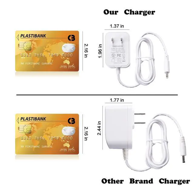 Alt view image 7 of 7 - 5V Power Cord for Hatch Rest, Rest+, and Rest Mini Sound Machine Chager - Barrel Style Plug