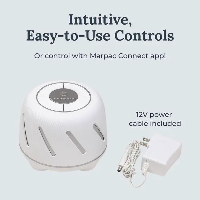 Alt view image 4 of 7 - Dohm Connect, White Noise Sound Machine App-Based Controls, Soothing Sounds from a Real Fan, Sleep Timer & Volume Control, Sleep Therapy, Office Privacy, Travel for Adults & Baby
