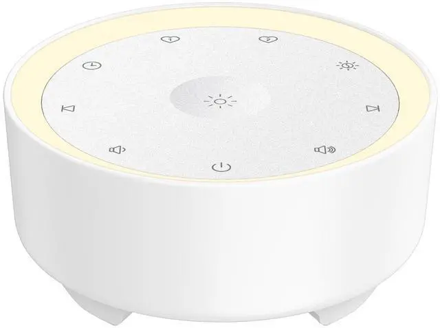 Main image of White Noise Machine for Sleeping, Baby & Adults, High-Fidelity Non-Looping Sounds, Sleep Sound Machine with Dimmable Night Light, USB Powered, Memory Function, Home, Nursery & Travel