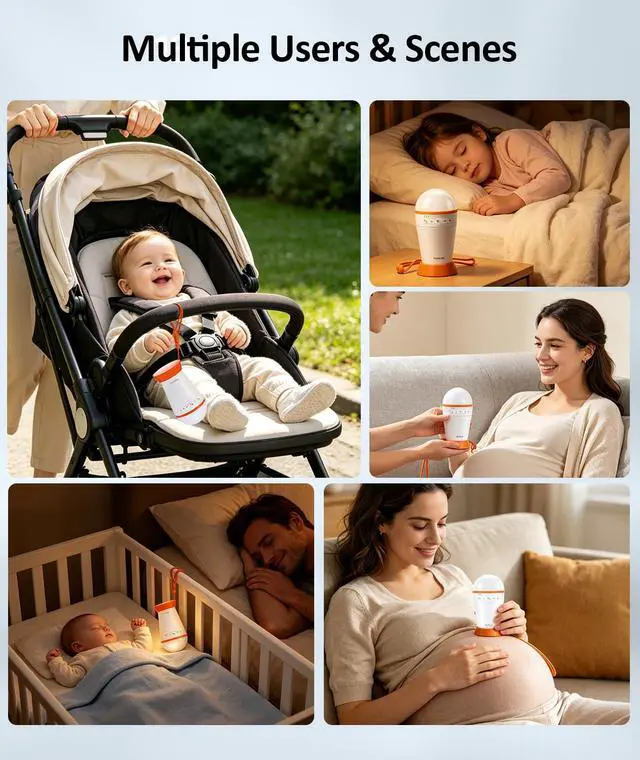 Alt view image 2 of 7 - Sleep Soother Sound Machine - Mom-Like 'Shh!' Sound for Baby