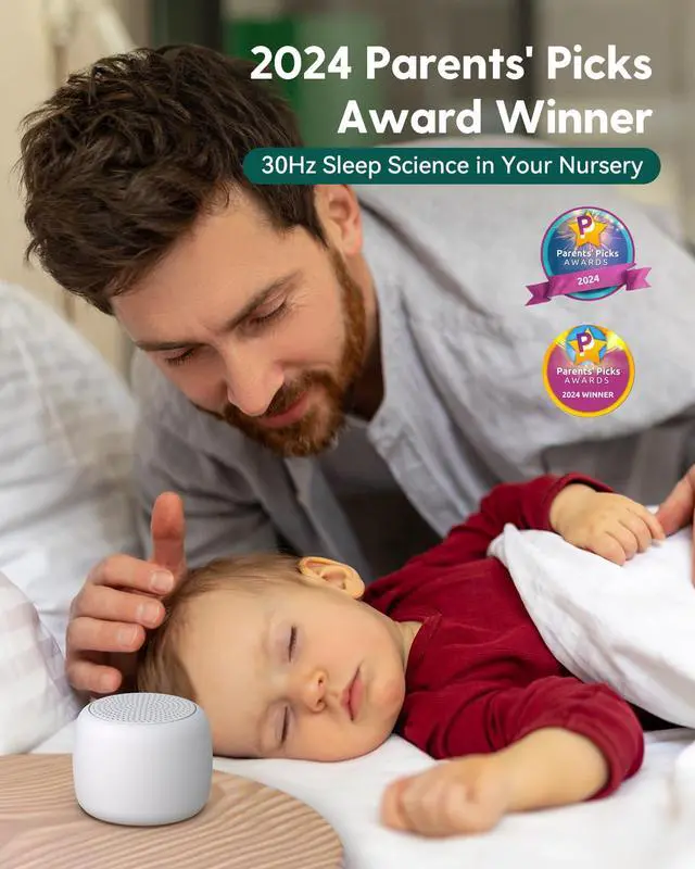 Alt view image 5 of 7 - White Noise Sound Machine for Adults Kids Baby, Mini, 15 Non-looping Sounds, Timer, Memory Function, Easy to Pocket and Travel White 2 Pack