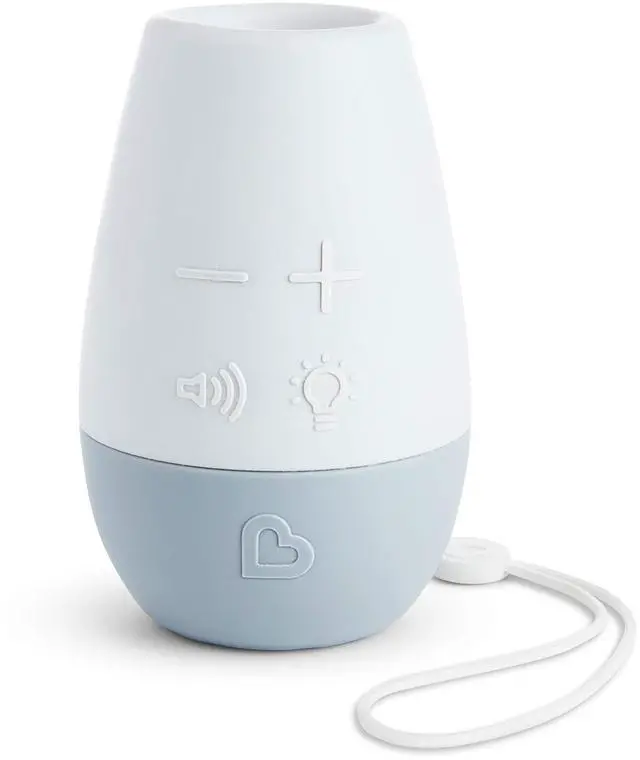 Main image of Shhh White Noise Sound Machine, Baby Sleep Soother with Night Light, Portable for Travel or Nursery, White/Grey