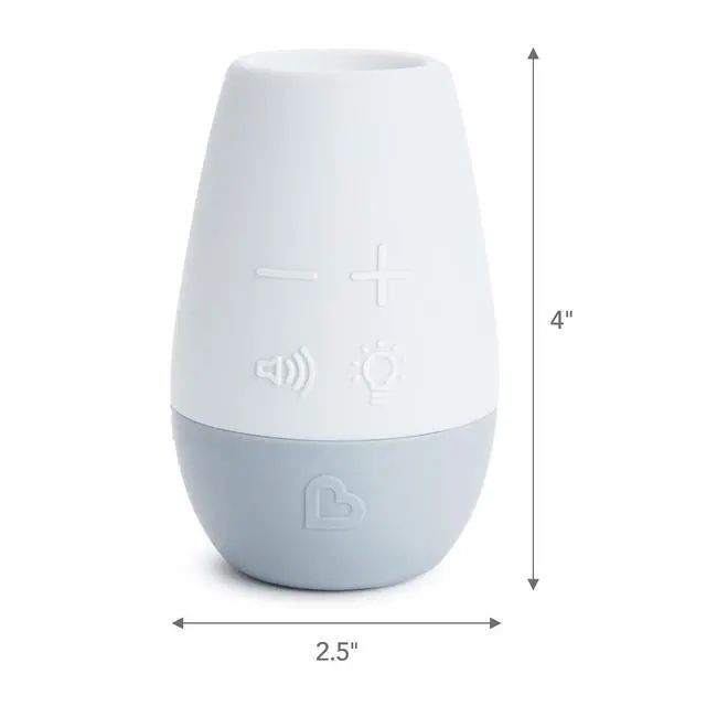 Alt view image 4 of 6 - Shhh White Noise Sound Machine, Baby Sleep Soother with Night Light, Portable for Travel or Nursery, White/Grey