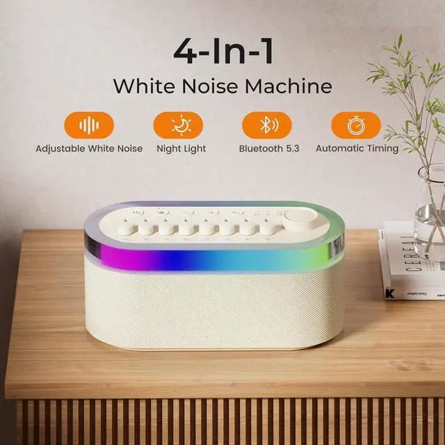 Alt view image 2 of 7 - White Noise Sound Machine for Sleep with 255+ Mixable Sounds & Bluetooth