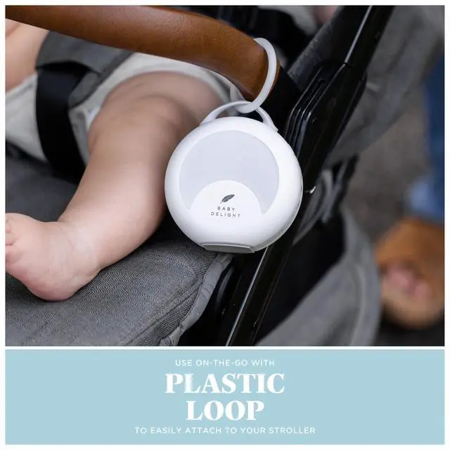 Alt view image 7 of 7 - Dewdrop White Noise Sound Machine | Portable Travel Nightlight | 30 Sleep Sounds | Lullabies, Nature Sounds, White Noise & More | 8 Light Colors | Voice Recorder | Rechargeable