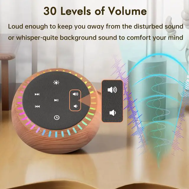 Alt view image 5 of 7 - Sound Machine for Sleep, White Noise for Sleeping Adults & Baby