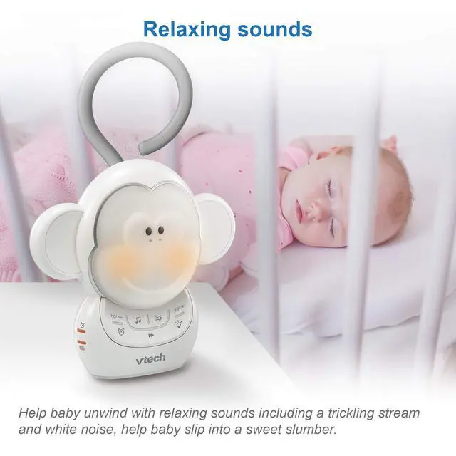 Alt view image 4 of 7 - Communications BC8211 Myla The Monkey Baby Sleep Soother with a White Noise Sound Machine Featuring 5 Soft Ambient Sounds, 5 Calming Melodies & Soft-Glow Night Light, 1 Count (Pack of 1)