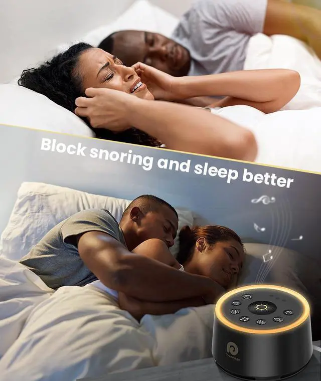 Alt view image 5 of 7 - White Noise Machine - Sound Machine for Adult Baby Kid, Noise Machine for Sleeping with 24 Calming Sound, Ambient Nightlight, Continuous or Timer, Loud Sleep Machine for Home Nursery Office