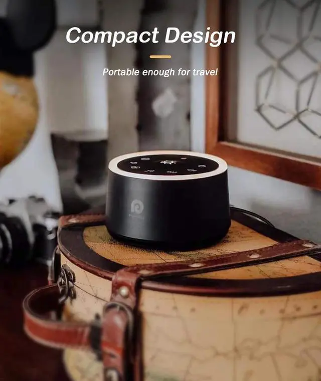 Alt view image 6 of 7 - White Noise Machine - Sound Machine for Adult Baby Kid, Noise Machine for Sleeping with 24 Calming Sound, Ambient Nightlight, Continuous or Timer, Loud Sleep Machine for Home Nursery Office