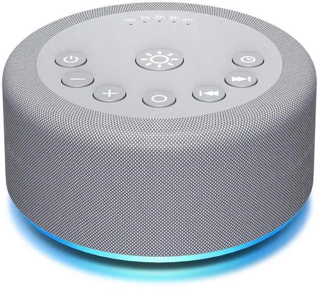 Main image of Sound Machine Night Light White Noise Brown Noise Machine 30 Non Looping Sounds 12 Lights 5 Timers 36 Adjustable Volume Memory Function Sleep Sounds Machine for Baby Kids Adult & Home Office Travel