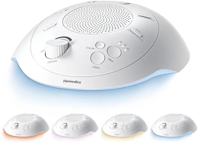 Main image of Sleep Better Portable Sound Machine, Night-Light, Soothing Sounds