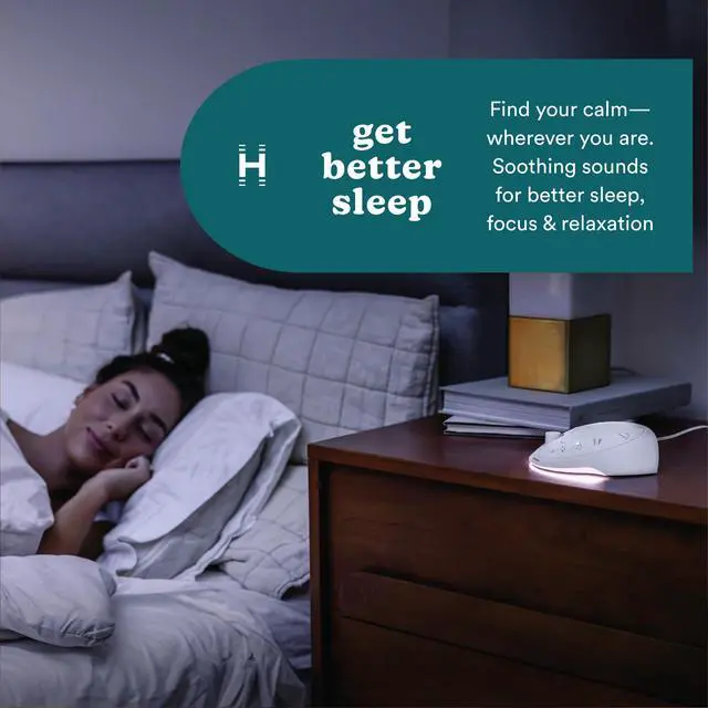 Alt view image 2 of 7 - Sleep Better Portable Sound Machine, Night-Light, Soothing Sounds