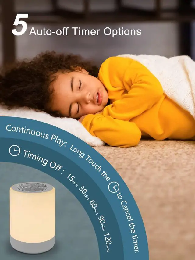 Alt view image 4 of 7 - Sound Machine,White Noise Machine for Baby with Night Light, 32 High Fidelity Sounds,Plug in,5 Timers & Memory Feature, Noise Machine for Baby Kids Adults,Home