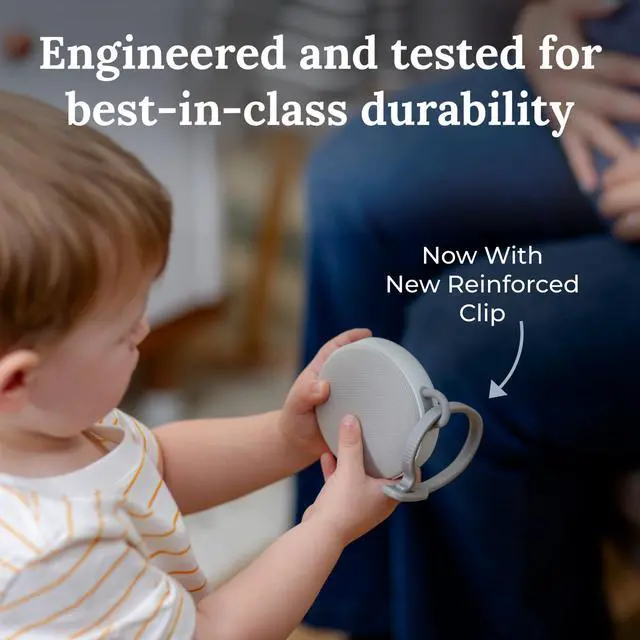 Alt view image 5 of 7 - Hushh 2 Portable Sound Machine for Baby & Kids, New Reinforced Clip, Backlit Buttons, Night Light, 6 Soothing Natural Sounds, Easy to Use Timer, Volume Control, Toddler Lock, Noise Canceling