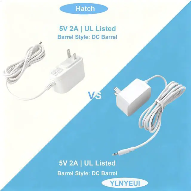 Alt view image 7 of 7 - Power Cord for Hatch Sound Machine Compatible with Rest, Rest+, Mini, Plug in Charger