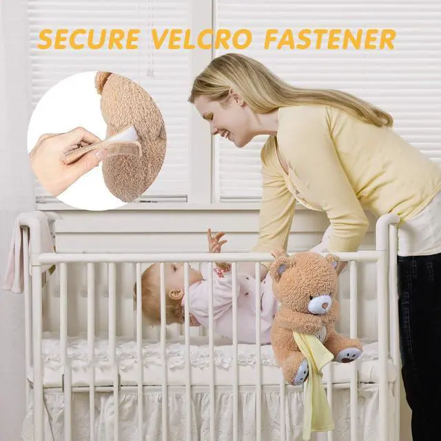 Alt view image 5 of 7 - Baby Sleep Soother Bear, Mom's Heartbeat & Lullabies White Noise Machine, Nursery Decor Night Light Projector, Toddler Crib Sleeping Aid, Newborns Shower Gifts Portable Teddy