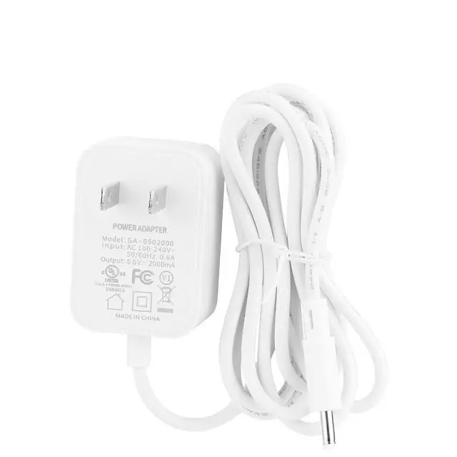 Alt view image 3 of 4 - Adapter Power Cord Replacement for Hatch Baby Rest, Rest+ and Rest Mini Sound Machine, Barrel Style 5V 2A White AC Supply Charger with 5ft Cable