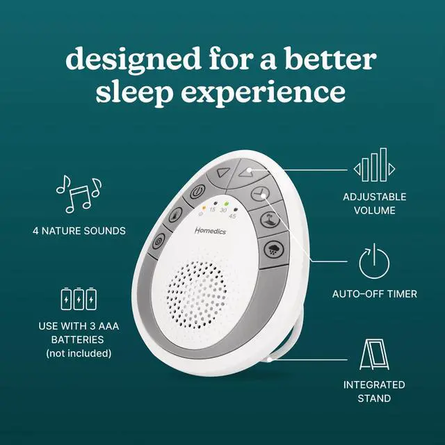 Alt view image 3 of 7 - White Noise Sound Machine, Small Travel Sound Machine