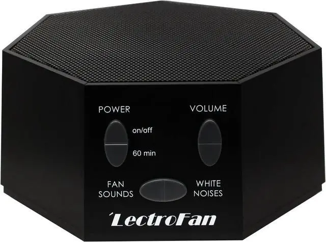 Main image of LectroFan Classic - Soothing Sound Machine for Sleep - Built-in Sleep Timer - Compact Design - Non-Looping Sounds - Speech Privacy - Black