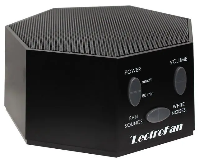 Alt view image 4 of 7 - LectroFan Classic - Soothing Sound Machine for Sleep - Built-in Sleep Timer - Compact Design - Non-Looping Sounds - Speech Privacy - Black