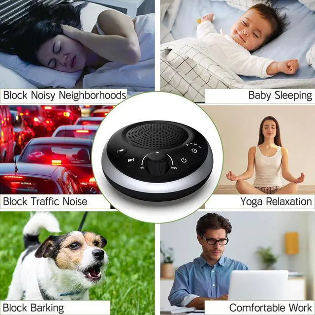Alt view image 6 of 7 - Sound Machine Loud White Noise Machine Nonstop Brown Noise Sleep Machine 30 Soothing Sounds for Baby Kids Adults Pink Noise Sounds Machine 36-Level Vol 4 Timer Memory Function for Home Travel Office